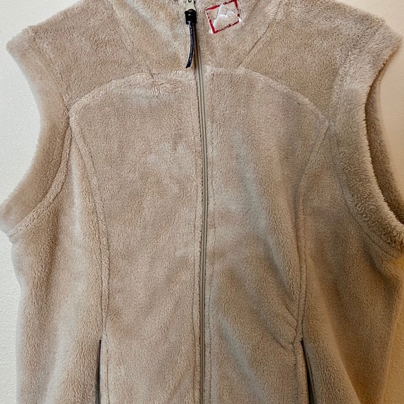 Avalanche Fuzzy Fleece Tan Vest Large - Picture 4 of 8